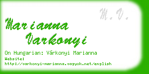 marianna varkonyi business card
